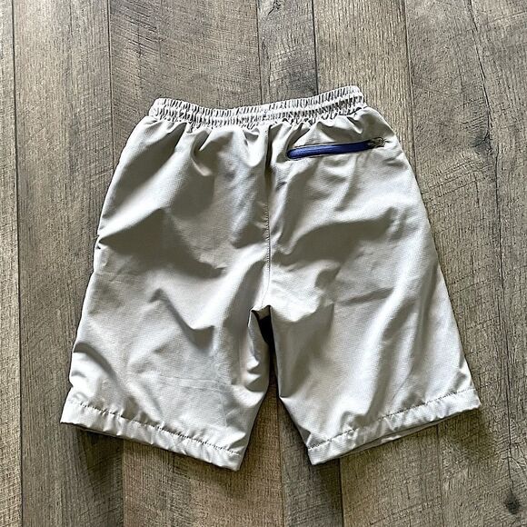 NWOT! Big Boys Eddie Bauer Grey and Blue Swim Trunks. Size Medium 8/10. - Picture 2 of 5